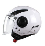 AXXIS-OF513 METRO SOLID A0 HELMET GLOSSY PEARL WHITE XS - SECURTEX MOTOR SL (t/a MaximoMoto)