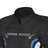 BELA Highland Motorcycle Riding Jacket Men Black Blue images