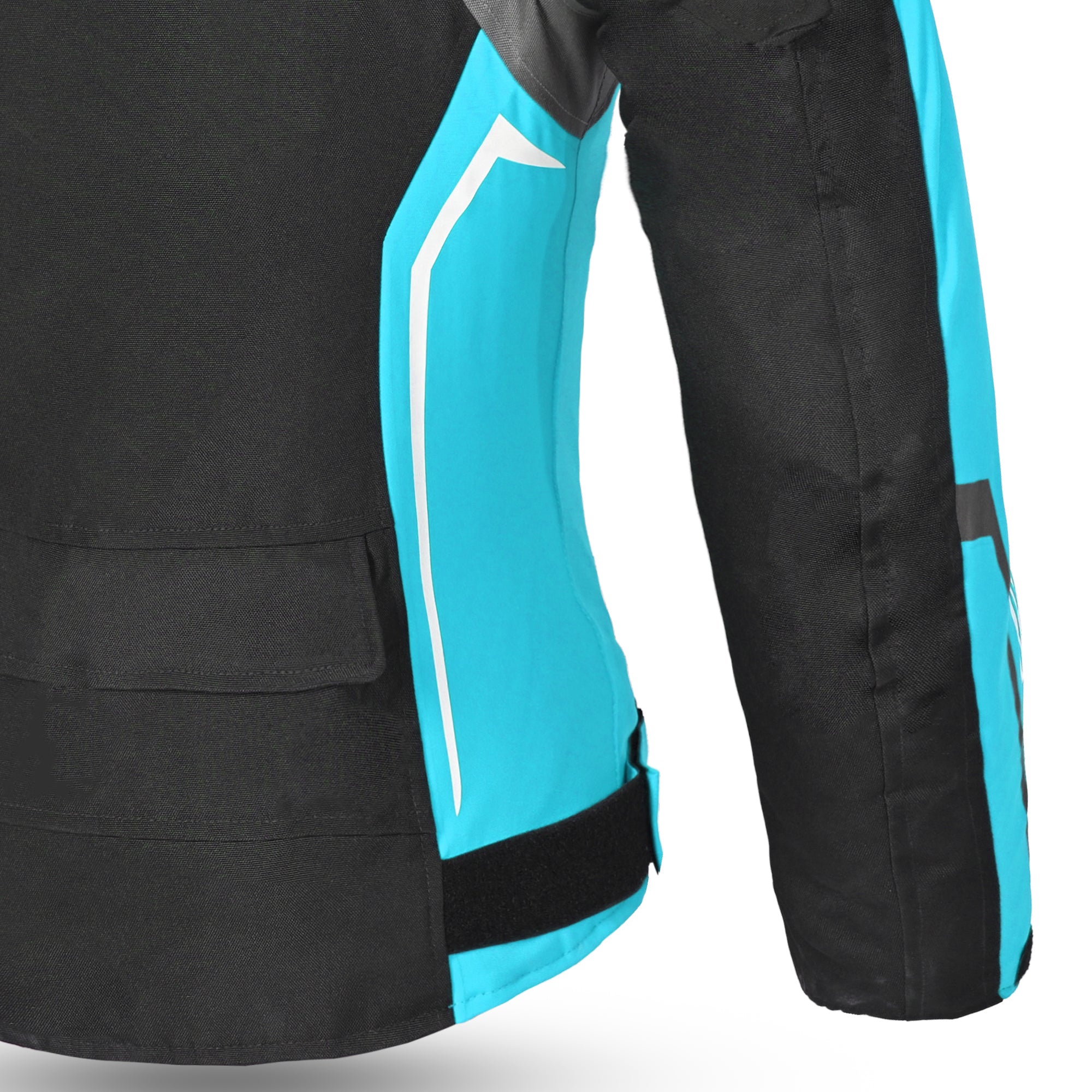 BELA Elanur motorbike Textile Lady Jacket Black grey Turquoise
