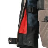 Bela Crossroad Extreme Motorcycle Water Resistant Jacket Brown Navy