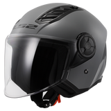 Ls2 Of616 Airflow Open Face Helmets Nardo Grey-06