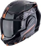 SCORPION EXO Tech Evo Traveler Modular Helmet Black Copper