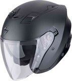 SCORPION EXO-Z1 SOLID Motorcycle Open Face Jet Helmet Matte Black Pearl