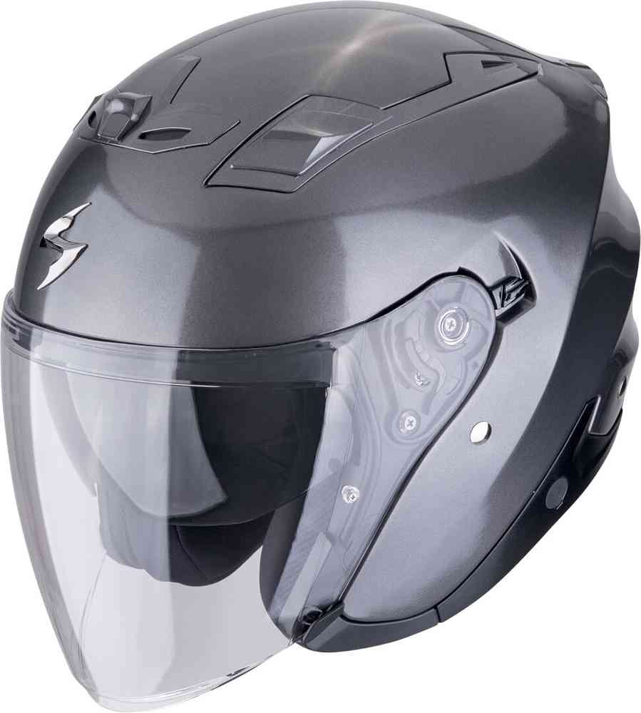 SCORPION EXO-Z1 SOLID Open Face Motorcycle Jet Helmet Metallic Grey