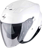 SCORPION EXO-Z1 SOLID Motorcycle Open Face Jet Helmet Pearl White