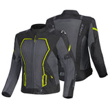 BELA ARTREX AIR 2.0 MOTORCYCLE JACKET BLACK GREY YELLOW FLURO