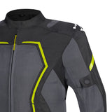 BELA ARTREX AIR 2.0 MOTORCYCLE JACKET BLACK GREY YELLOW FLURO