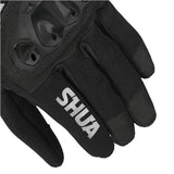 SHUA Shot Motorbike Gloves Black Gray