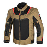 R-TECH SPIRAL MESH Motorcycle Textile Jacket Brown Black