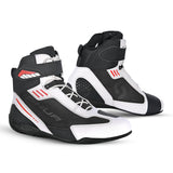 SHUA PULSE URBAN MOTORCYCLE BOOTS BLACK WHITE
