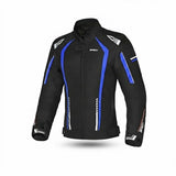 R-TECH MARSHAL LADY MOTORCYCLE TEXTILE JACKET BLACK BLUE
