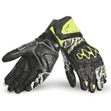 BELA Armour Pro Motorcycle Racing Glove Black/Yellow