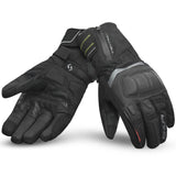 SHUA Thermal Thaw Motorcycle Gloves Black Yellow Fluro
