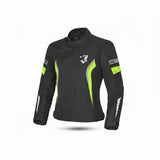 BELA BRADLEY LADY MOTORCYCLE TEXTILE JACKET BLACK YELLOW FLURO