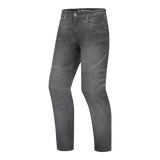 BELA ROCKER MEN MOTORCYCLE DENIM JEANS 32L GREY SPRAY