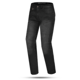 BELA DRIFTER MEN MOTORCYCLE DENIM JEANS 32L BLACK SPRAY
