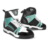 BELA Rover Lady Urban Motorcycle Boots Black White Turquoise