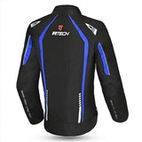 R-TECH MARSHAL LADY MOTORCYCLE TEXTILE JACKET BLACK BLUE