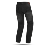BELA DRIFTER MEN MOTORCYCLE DENIM JEANS 32L BLACK SPRAY