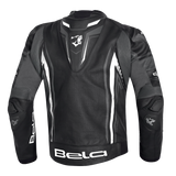 BELA BEAST CHAQUETA LEATHER HOMBRE NEGRO ANTHIRA BLANCO