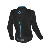 Shua Gravity Mesh Lady Motorcycle Jacket Black/Turquesa