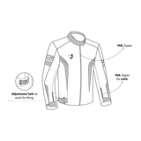 BELA Bradley Men Motorcycle Textile Jacket Black Blue