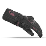 BELA Frost Shield Motorcycle Winter Gloves Black Burgundy