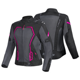 BELA ARTREX AIR 2.0 MOTORCYCLE LADY JACKET BLACK GREY FUSCHIA