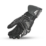 BELA Armour Pro Motorcycle Racing Glove Black White