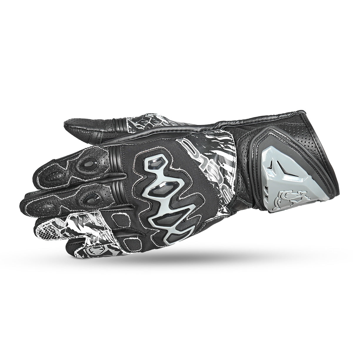 BELA Armour Pro Motorcycle Racing Glove Black