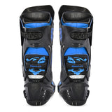 BELA Speedo 2.0 Motorcycle Leather Boots Black/Blue