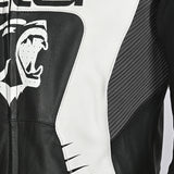 BELA X-Race Motorcycle Racing Leather Jacket Black/White/Anthracite