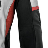 BELA X-Race Motorcycle Racing Leather Jacket Black/White/Red