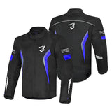 BELA Bradley Men Motorcycle Textile Jacket Black Blue