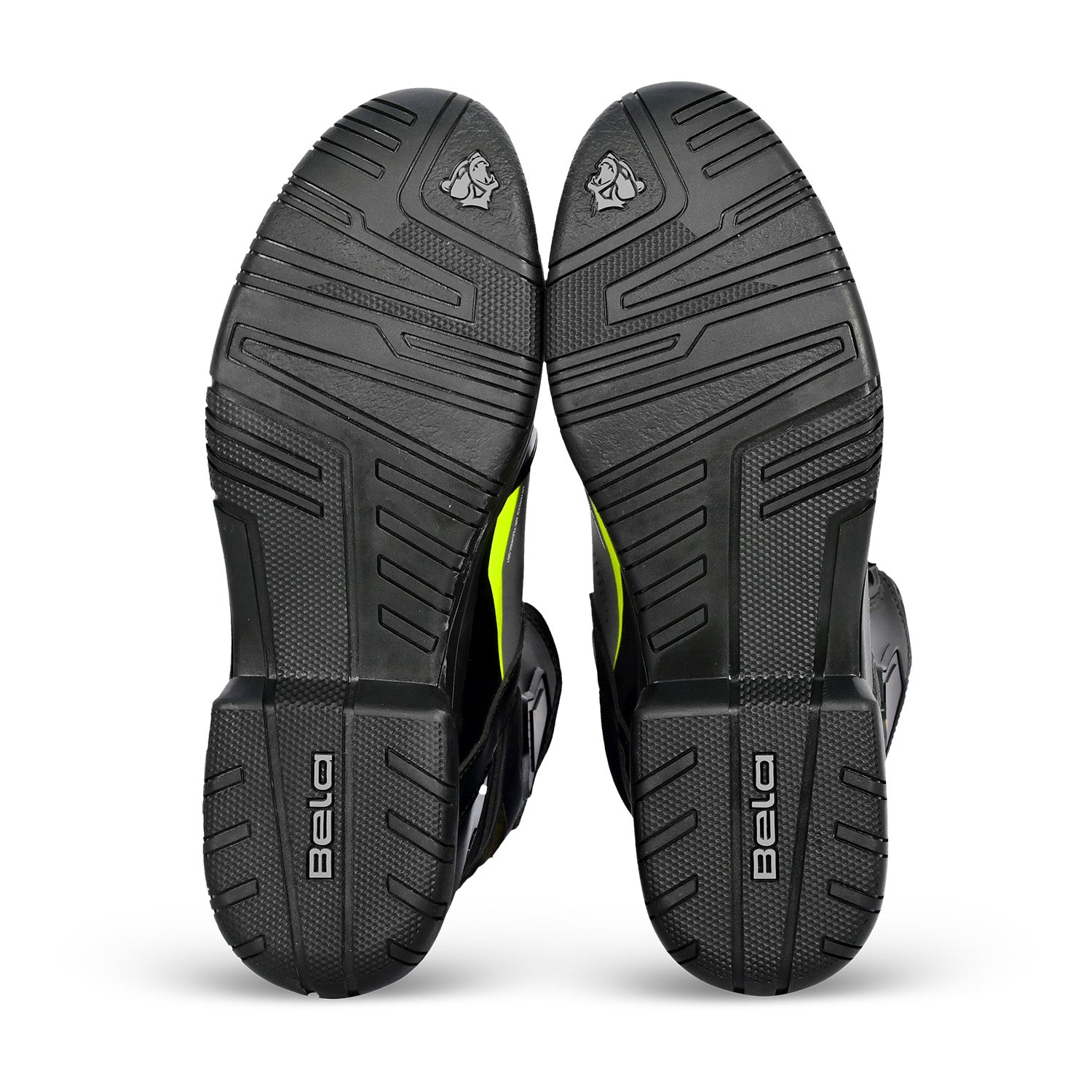 BELA EXTREME FORCE URBAN MOTORCYCLE BOOTS BLACK GREY YELLOW