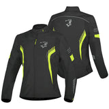 BELA Bradley Lady Motorcycle Textile Jacket Black Yellow Fluro