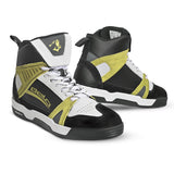 BELA Rover Urban Motorcycle Boots Black White Yellow Fluro