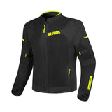 SHUA Gravity Mesh LITE Summer Motorcycle Jacket Black Yellow