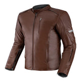 SHIMA HUNTER 2.0 MOTORCYCLE LEATHER JACKET BROWN