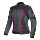 BELA ARTREX AIR 2.0 MOTORCYCLE LADY JACKET BLACK GREY FUSCHIA