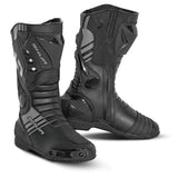 SHUA Super Tech Motorcycle Racing Leather Boots Black