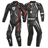 R-TECH Defender GP 1-PC Motorcycle Suits Black White Red