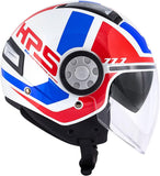 GIVI 11.1 AIR JET-R Motorcycle open Face Helmet White Red Blue