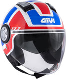 GIVI 11.1 AIR JET-R Motorcycle open Face Helmet White Red Blue
