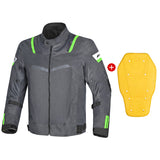 R-TECH SPIRAL MESH Motorcycle Textile Jacket Anthracite Grey Green