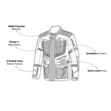 BELA Watson Motorcycle Touring Jacket Black Brown