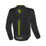 SHUA Gravity Mesh LITE Summer Motorcycle Jacket Black Yellow