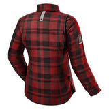 SHIMA RENEGADE 2.0 LADY MOTORCYCLE CHECKED SHIRT RED