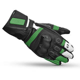 SHUA RANGER PRO MOTORCYCLE RACING GLOVES BLACK WHITE GREEN