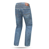 R-TECH VALENCIA MEN MOTORCYCLE DENIM JEANS 30L RANDON BLUE